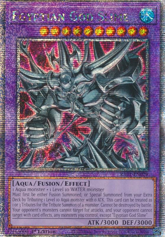 Egyptian God Slime (Quarter Century Secret Rare) RA01-EN029 card from 25th Anniversary Rarity Collection