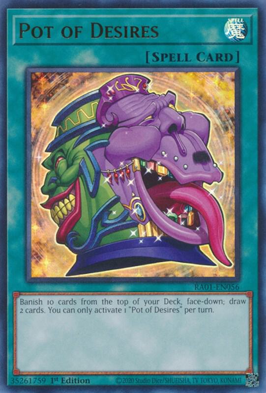 Pot of Desires (UR) RA01-EN056 card from 25th Anniversary Rarity Collection