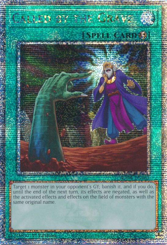 Called by the Grave (Quarter Century Secret Rare) RA01-EN057 card from 25th Anniversary Rarity Collection