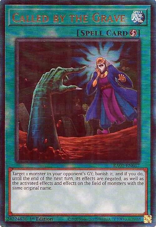 Called by the Grave (PUR) RA01-EN057 card from 25th Anniversary Rarity Collection