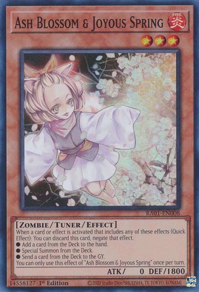 Ash Blossom & Joyous Spring RA01-EN008 card from 25th Anniversary Rarity Collection