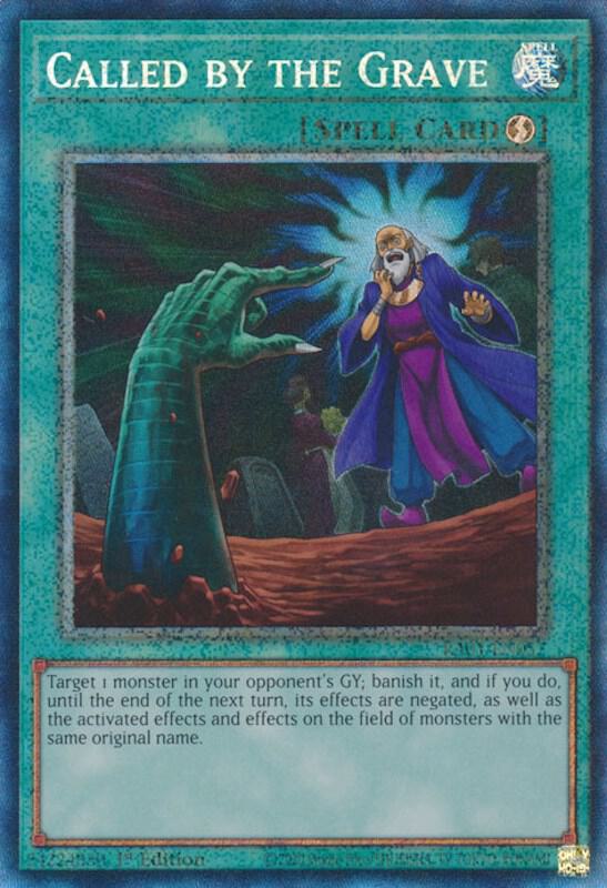 Called by the Grave (PCR) RA01-EN057 card from 25th Anniversary Rarity Collection