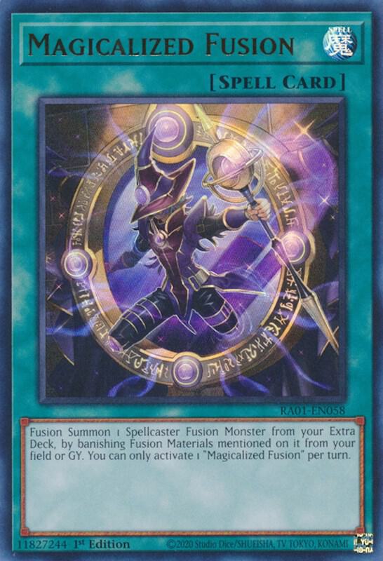 Magicalized Fusion (UR) RA01-EN058 card from 25th Anniversary Rarity Collection