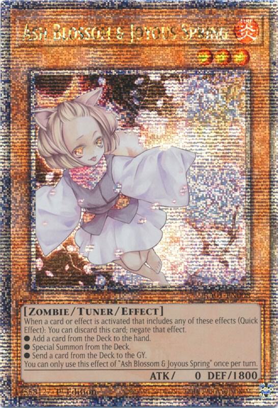 Ash Blossom & Joyous Spring (Quarter Century Secret Rare) RA01-EN008 card from 25th Anniversary Rarity Collection