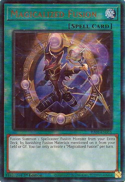 Magicalized Fusion (PUR) RA01-EN058 card from 25th Anniversary Rarity Collection