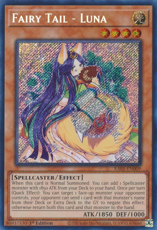 Fairy Tail - Luna (Secret Rare) RA01-EN009 card from 25th Anniversary Rarity Collection