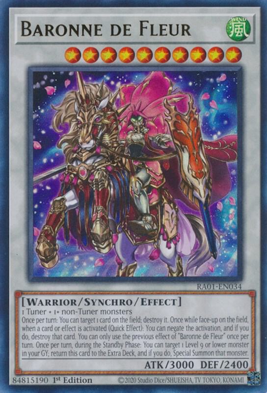 Baronne de Fleur (UR) RA01-EN034 card from 25th Anniversary Rarity Collection