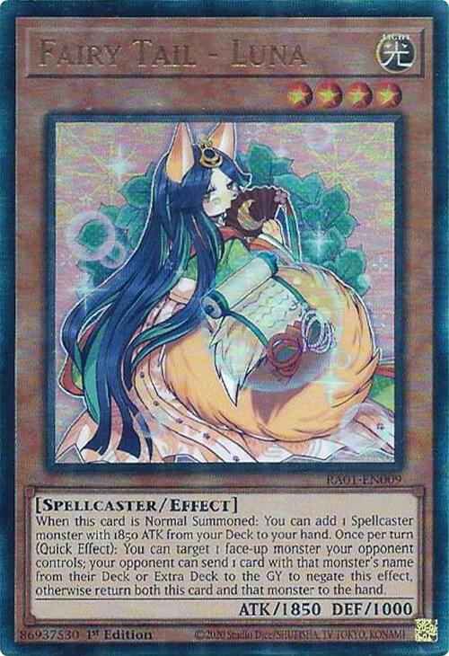 Fairy Tail - Luna (PUR) RA01-EN009 card from 25th Anniversary Rarity Collection