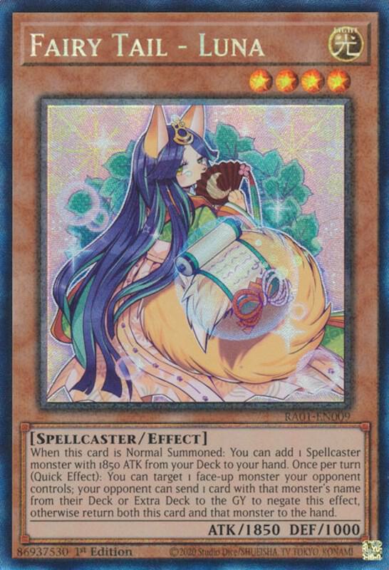 Fairy Tail - Luna (PCR) RA01-EN009 card from 25th Anniversary Rarity Collection