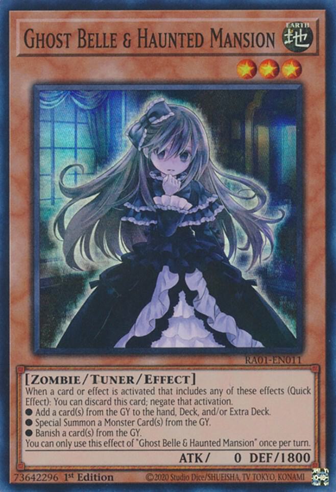 Ghost Belle & Haunted Mansion RA01-EN011 card from 25th Anniversary Rarity Collection
