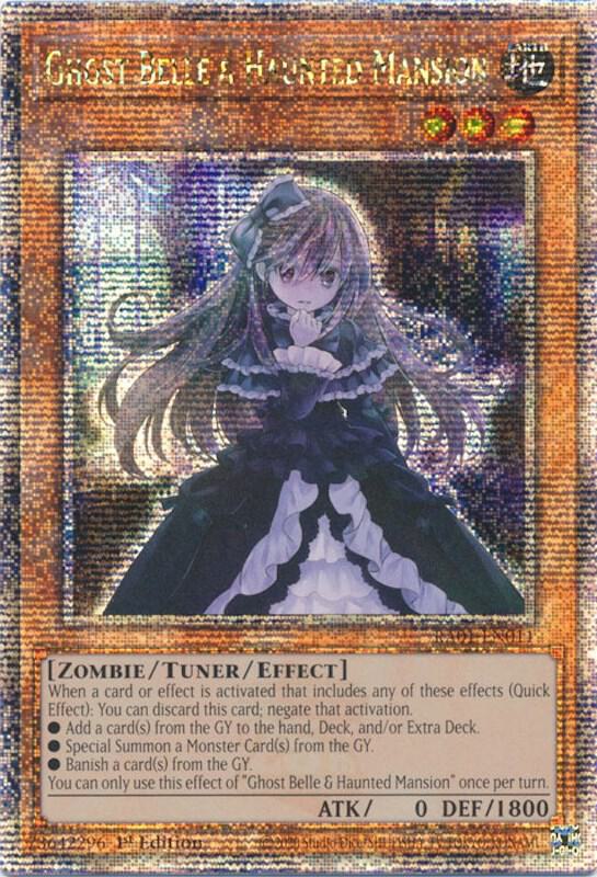 Ghost Belle & Haunted Mansion (Quarter Century Secret Rare) RA01-EN011 card from 25th Anniversary Rarity Collection
