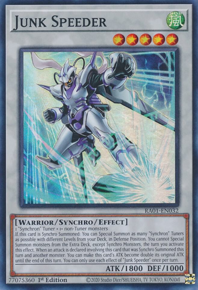 Junk Speeder RA01-EN032 card from 25th Anniversary Rarity Collection