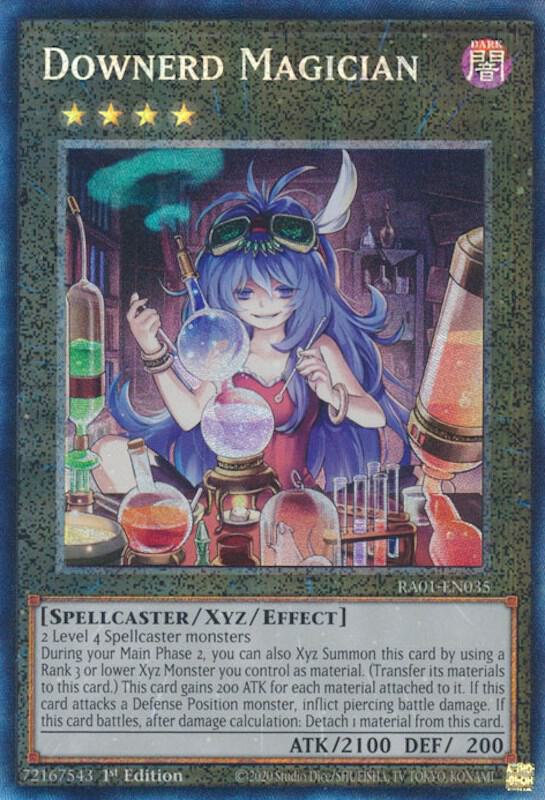 Downerd Magician (PCR) RA01-EN035 card from 25th Anniversary Rarity Collection