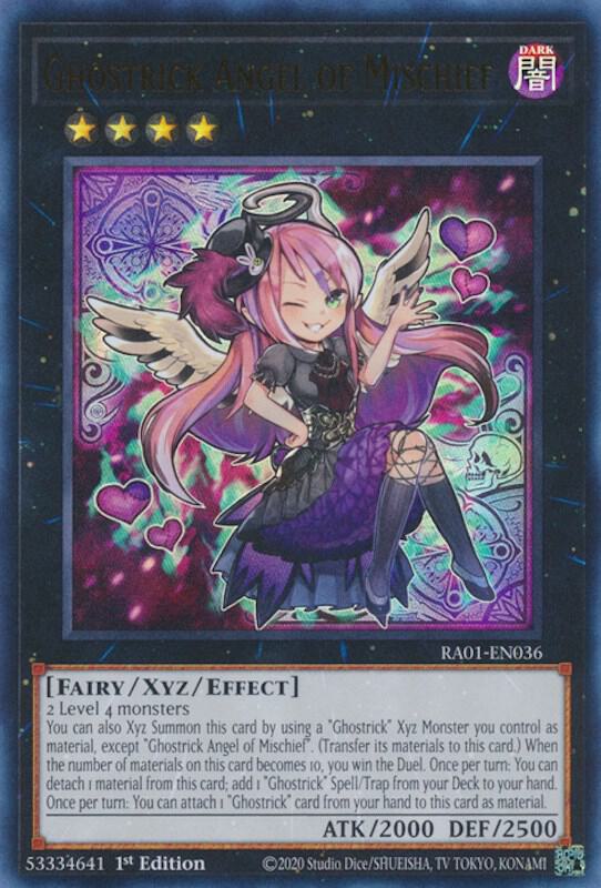 Ghostrick Angel of Mischief (UR) RA01-EN036 card from 25th Anniversary Rarity Collection