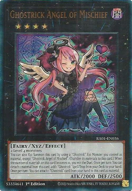 Ghostrick Angel of Mischief (PUR) RA01-EN036 card from 25th Anniversary Rarity Collection