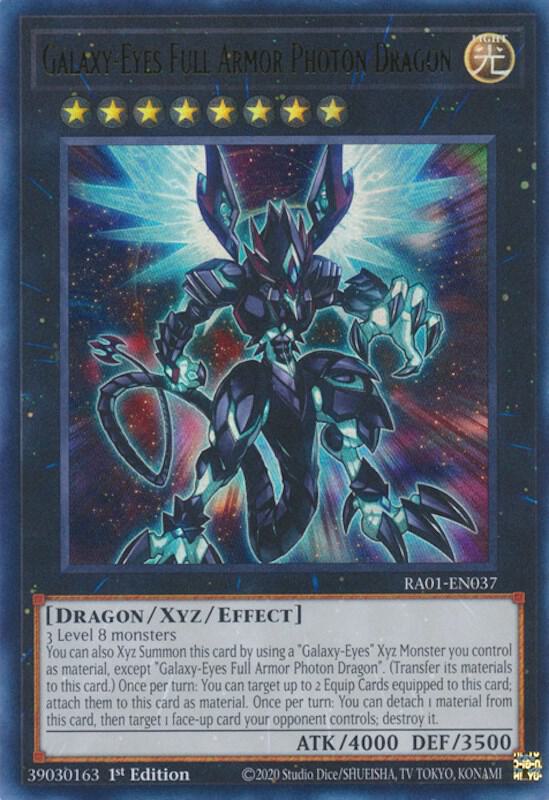 Galaxy-Eyes Full Armor Photon Dragon (UR) RA01-EN037 card from 25th Anniversary Rarity Collection