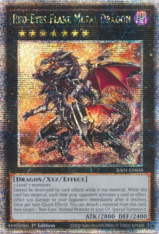 Red-Eyes Flare Metal Dragon (Quarter Century Secret Rare) RA01-EN038 card from 25th Anniversary Rarity Collection