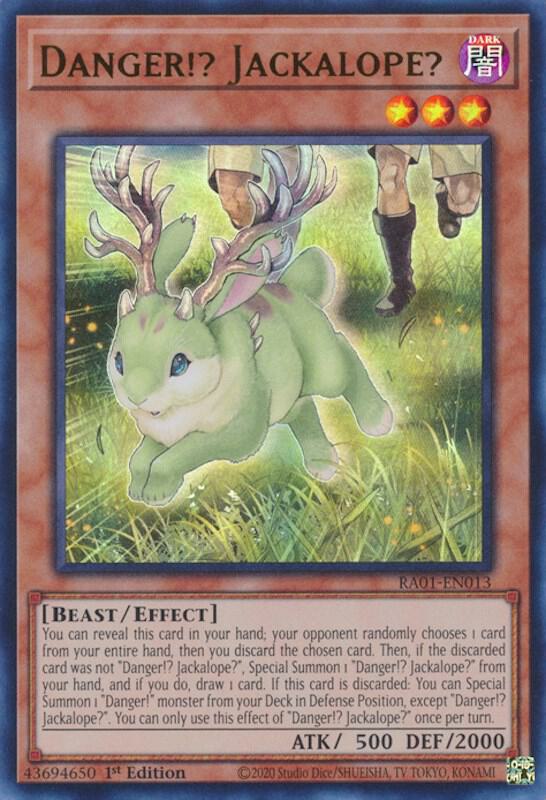 Danger!? Jackalope? (UR) RA01-EN013 card from 25th Anniversary Rarity Collection
