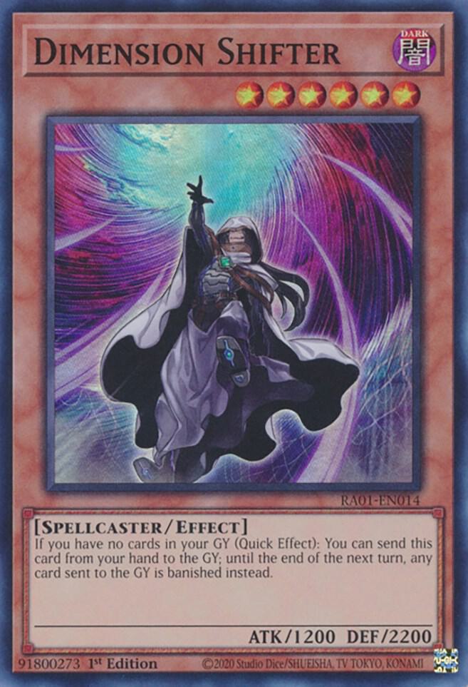Dimension Shifter RA01-EN014 card from 25th Anniversary Rarity Collection