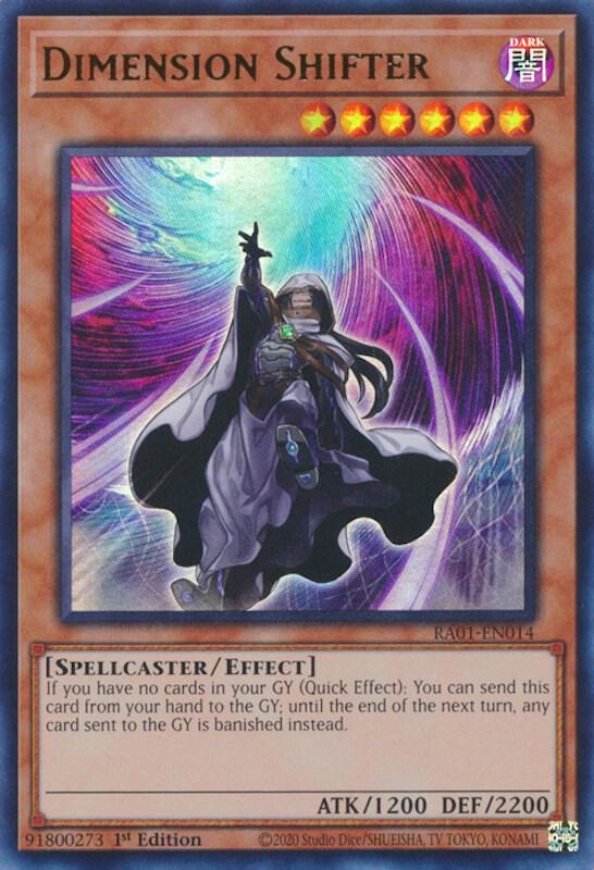 Dimension Shifter (UR) RA01-EN014 card from 25th Anniversary Rarity Collection