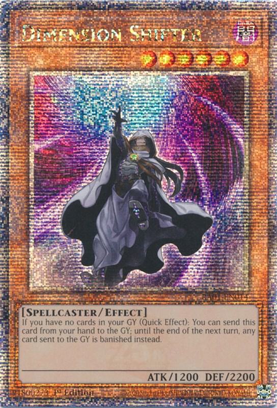 Dimension Shifter (Quarter Century Secret Rare) RA01-EN014 card from 25th Anniversary Rarity Collection