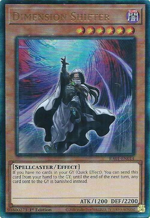 Dimension Shifter (PUR) RA01-EN014 card from 25th Anniversary Rarity Collection