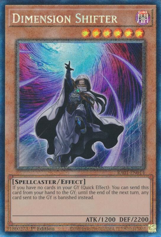 Dimension Shifter (PCR) RA01-EN014 card from 25th Anniversary Rarity Collection