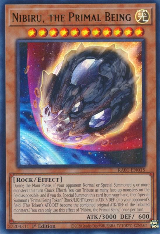 Nibiru, the Primal Being (UR) RA01-EN015 card from 25th Anniversary Rarity Collection