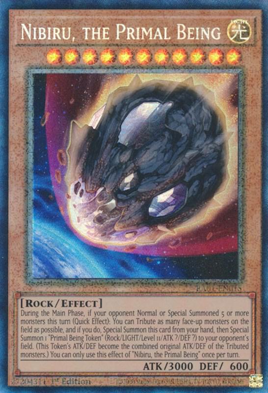 Nibiru, the Primal Being (PCR) RA01-EN015 card from 25th Anniversary Rarity Collection