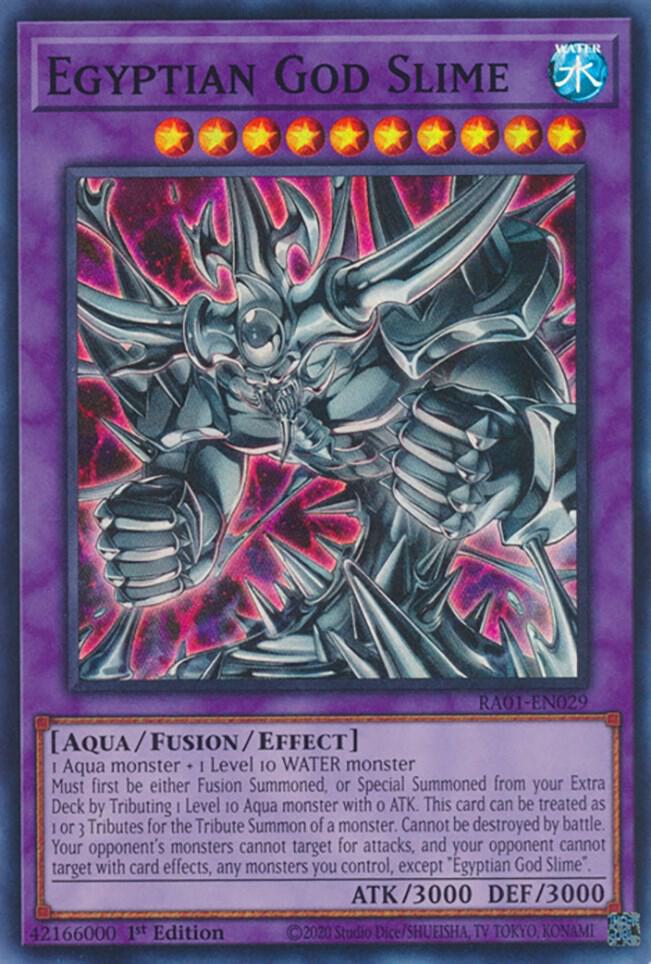 Egyptian God Slime RA01-EN029 card from 25th Anniversary Rarity Collection