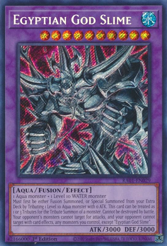 Egyptian God Slime (Secret Rare) RA01-EN029 card from 25th Anniversary Rarity Collection