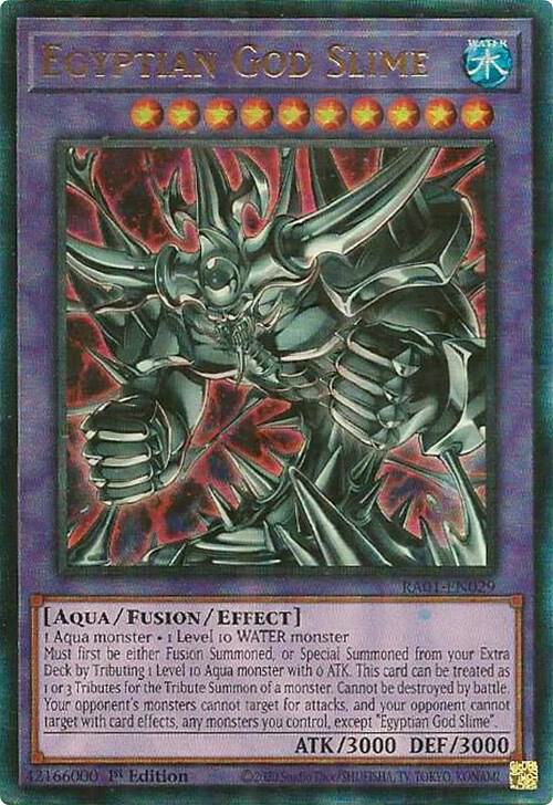 Egyptian God Slime (PUR) RA01-EN029 card from 25th Anniversary Rarity Collection