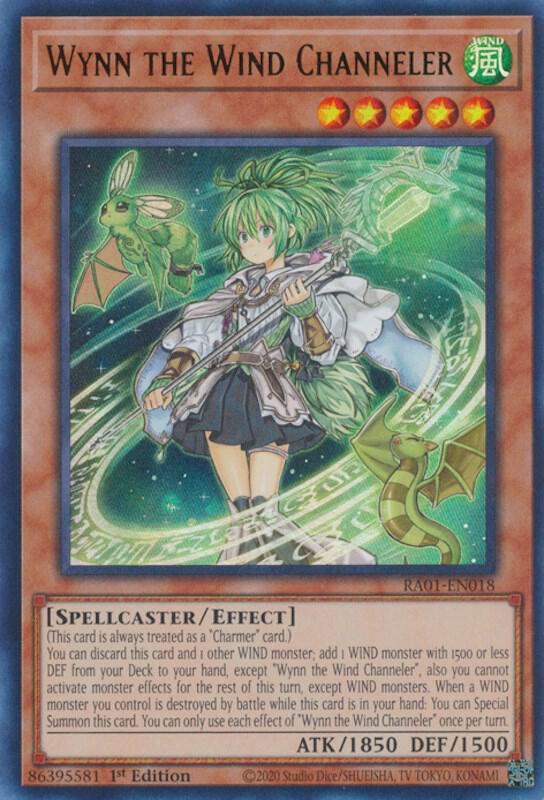Wynn the Wind Channeler (UR) RA01-EN018 card from 25th Anniversary Rarity Collection
