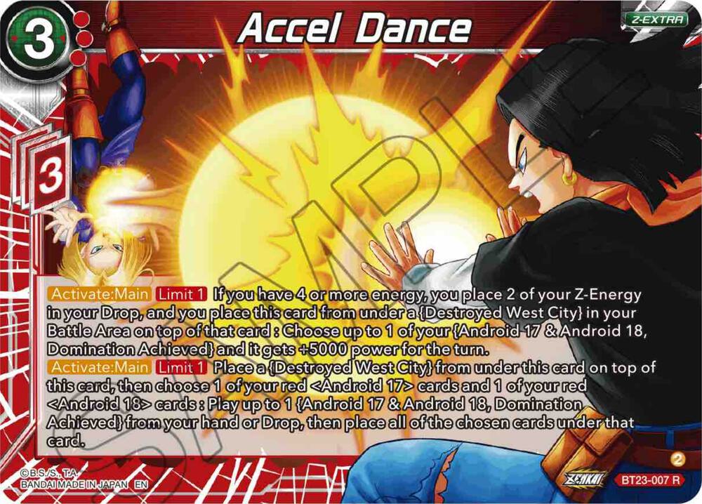 Accel Dance BT23-007 card from Perfect Combination