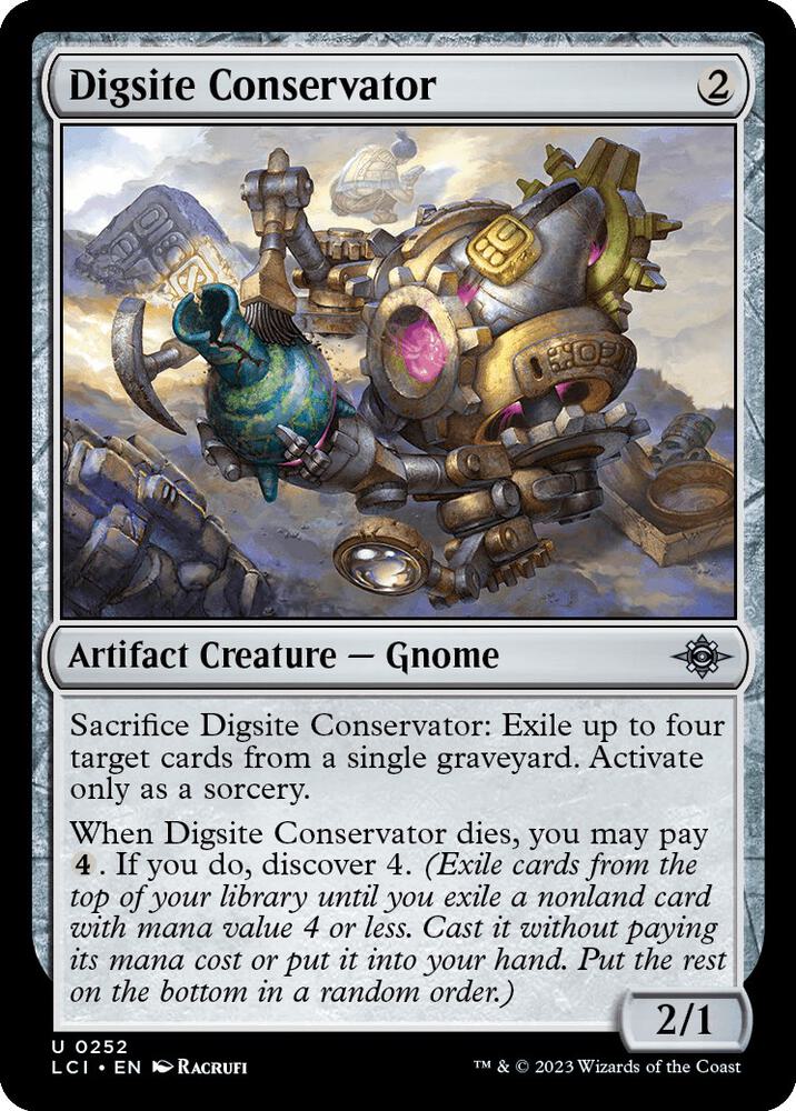 Digsite Conservator 252 card from The Lost Caverns of Ixalan