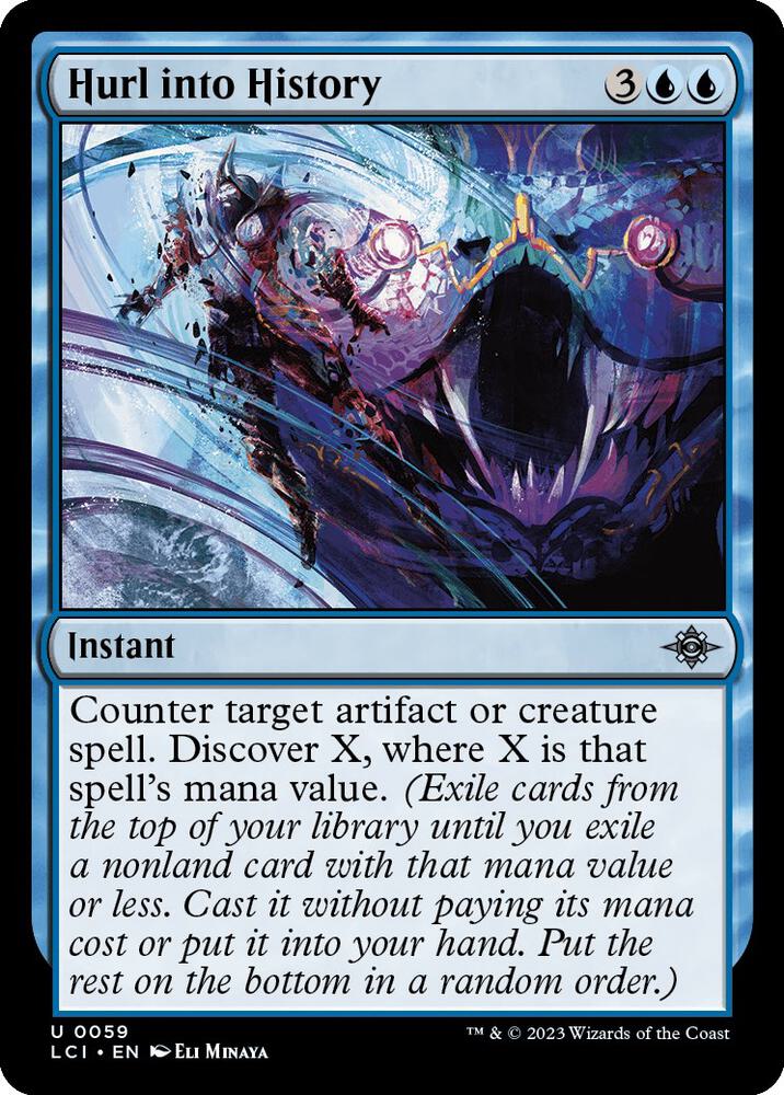 Hurl into History 59 card from The Lost Caverns of Ixalan