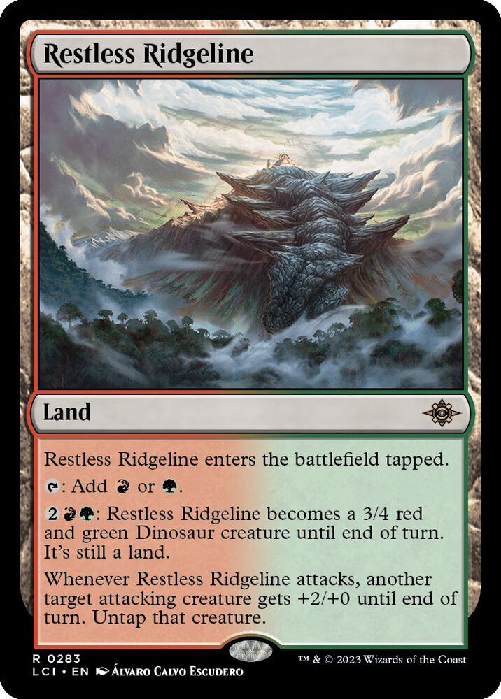 Restless Ridgeline 283 card from The Lost Caverns of Ixalan