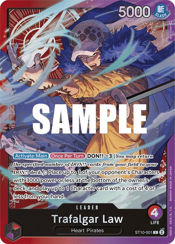 Trafalgar Law ST10-001 card from Ultra Deck: The Three Captains