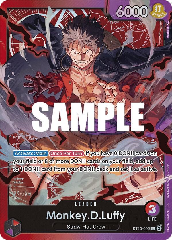 Monkey.D.Luffy ST10-002 card from Ultra Deck: The Three Captains