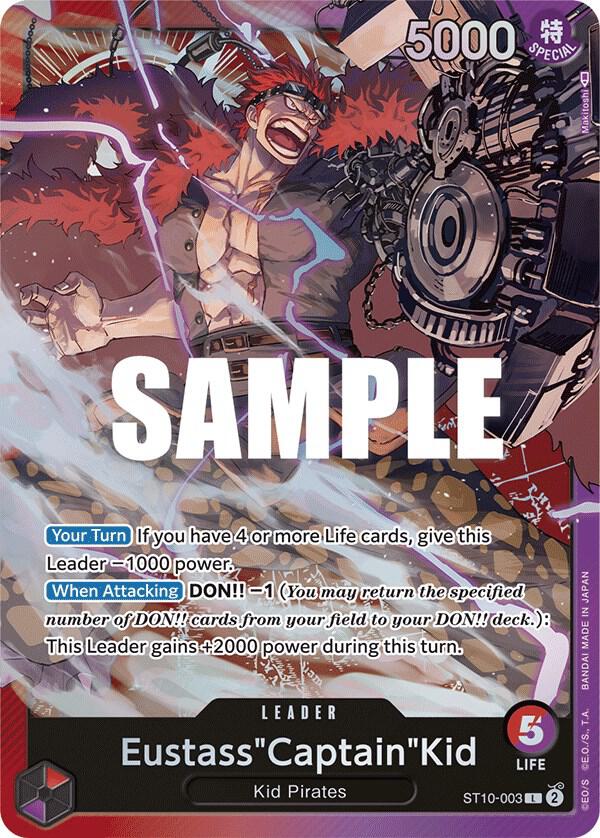 Eustass"Captain"Kid ST10-003 card from Ultra Deck: The Three Captains