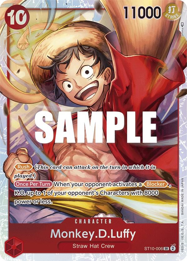 Monkey.D.Luffy ST10-006 card from Ultra Deck: The Three Captains