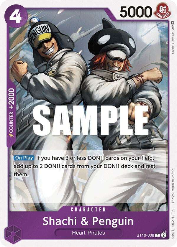 Shachi & Penguin ST10-008 card from Ultra Deck: The Three Captains