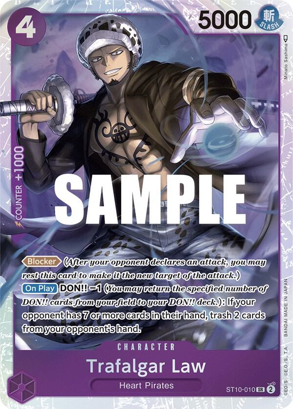 Trafalgar Law ST10-010 card from Ultra Deck: The Three Captains
