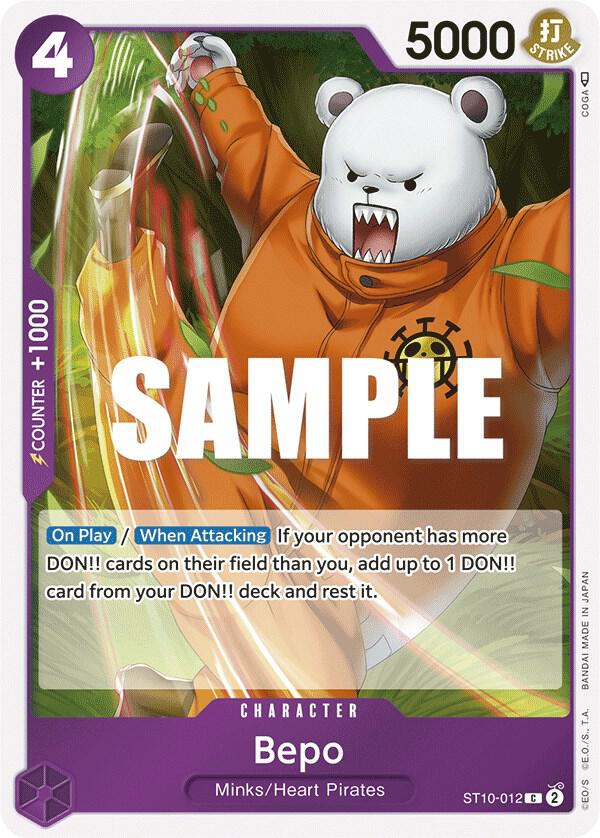 Bepo ST10-012 card from Ultra Deck: The Three Captains