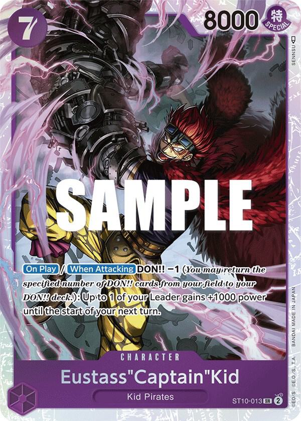 Eustass"Captain"Kid ST10-013 card from Ultra Deck: The Three Captains