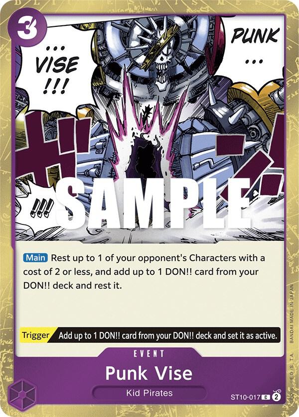 Punk Vise ST10-017 card from Ultra Deck: The Three Captains