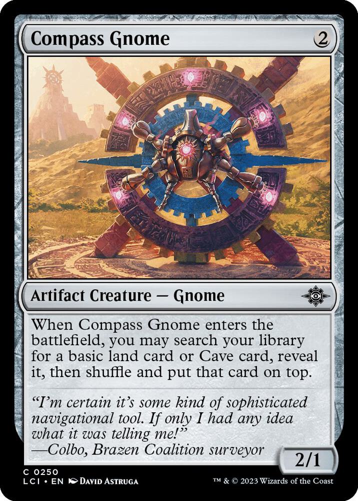 Compass Gnome 250 card from The Lost Caverns of Ixalan