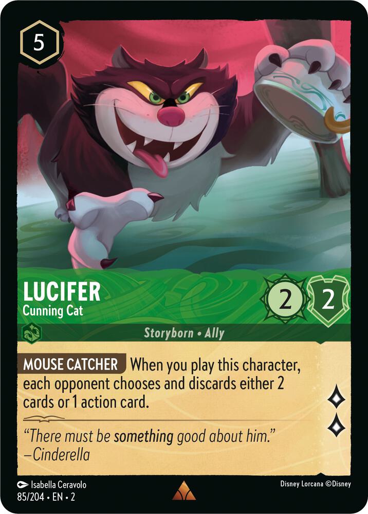 Lucifer - Cunning Cat 85/204 card from Rise of the Floodborn