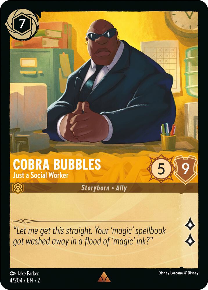 Cobra Bubbles - Just a Social Worker 4/204 card from Rise of the Floodborn
