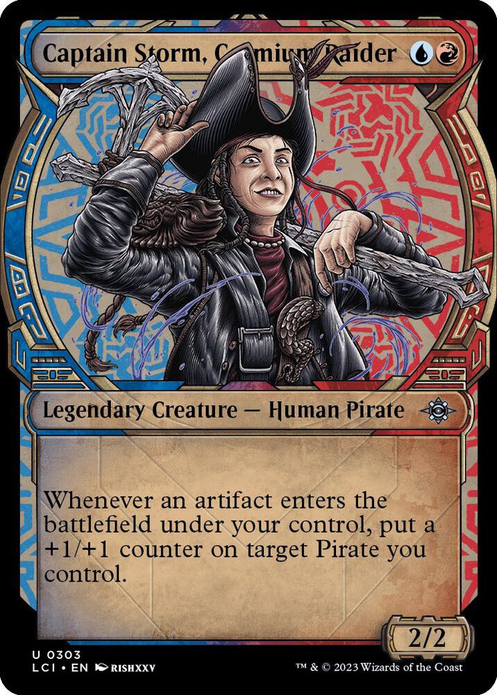 Captain Storm, Cosmium Raider (Showcase) 303 card from The Lost Caverns of Ixalan